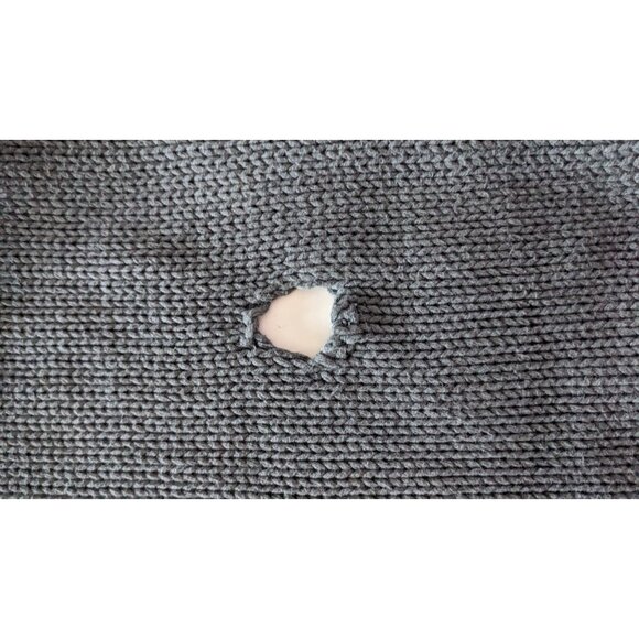 Avalin Knitwear USA Women's Multi-Way Knitwear Wrap Scarf Gray Cotton 70 * 18" - Picture 8 of 10